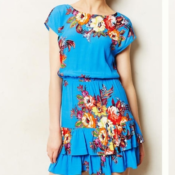 Anthropologie Dresses & Skirts - Anthropologie Mandra Floral Dress, Size M LIKE NEW